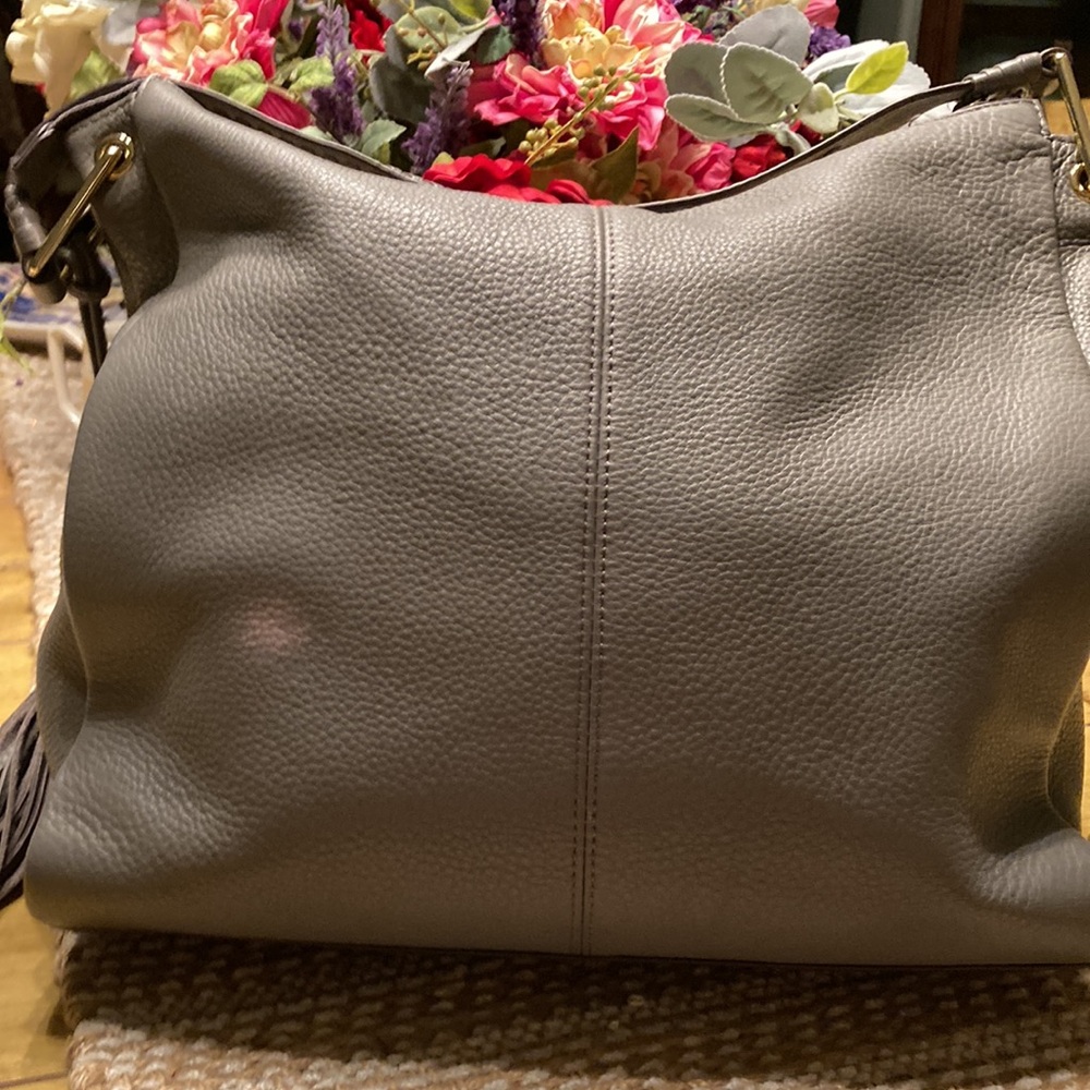 Gray genuine leather purse - Picture 6 of 12